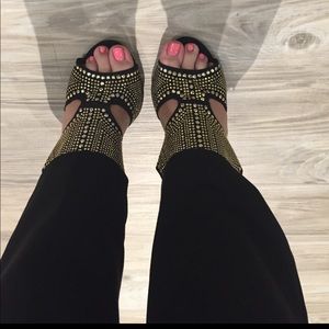 Studded bling heels